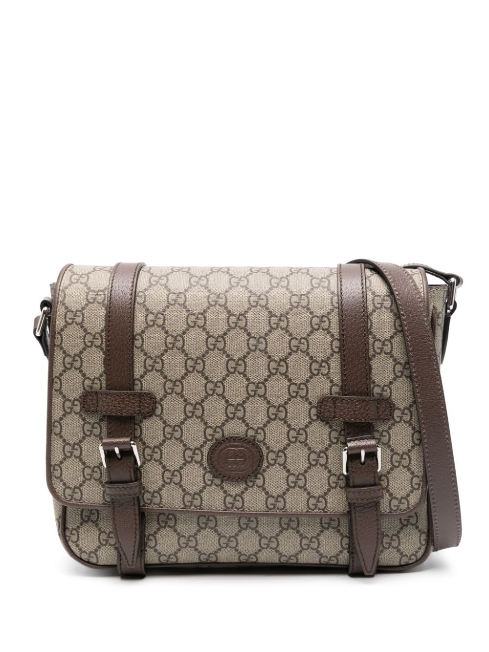 Gucci GG Supreme messenger bag - Brown von Gucci