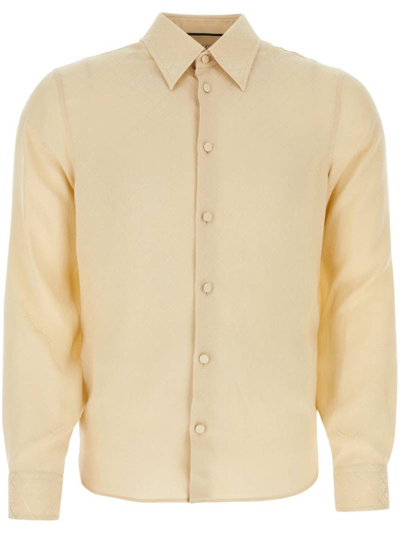 Gucci GG Supreme-print silk shirt - Neutrals von Gucci