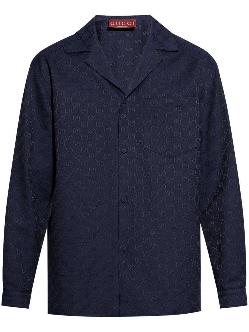 Gucci GG canvas shirt - Blue von Gucci