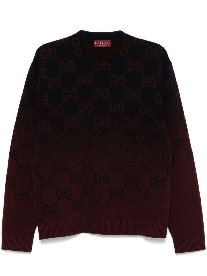 Gucci GG degradé-jacquard sweater - Blue von Gucci