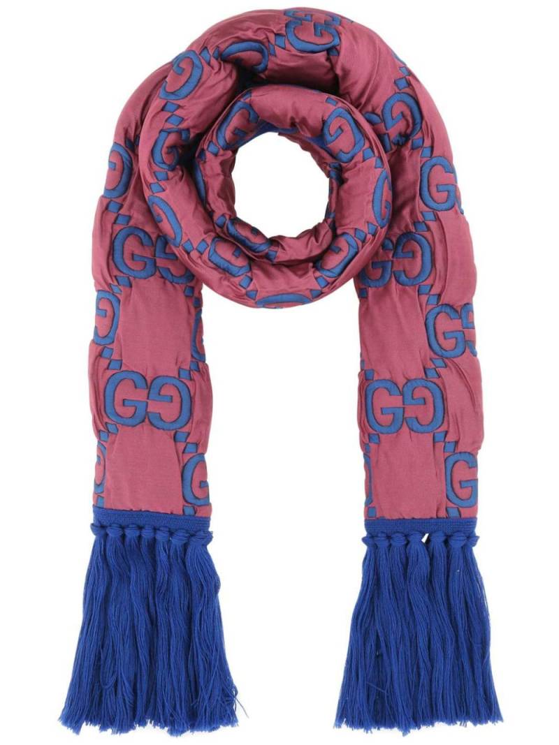 Gucci GG-embroidered scarf - Pink von Gucci