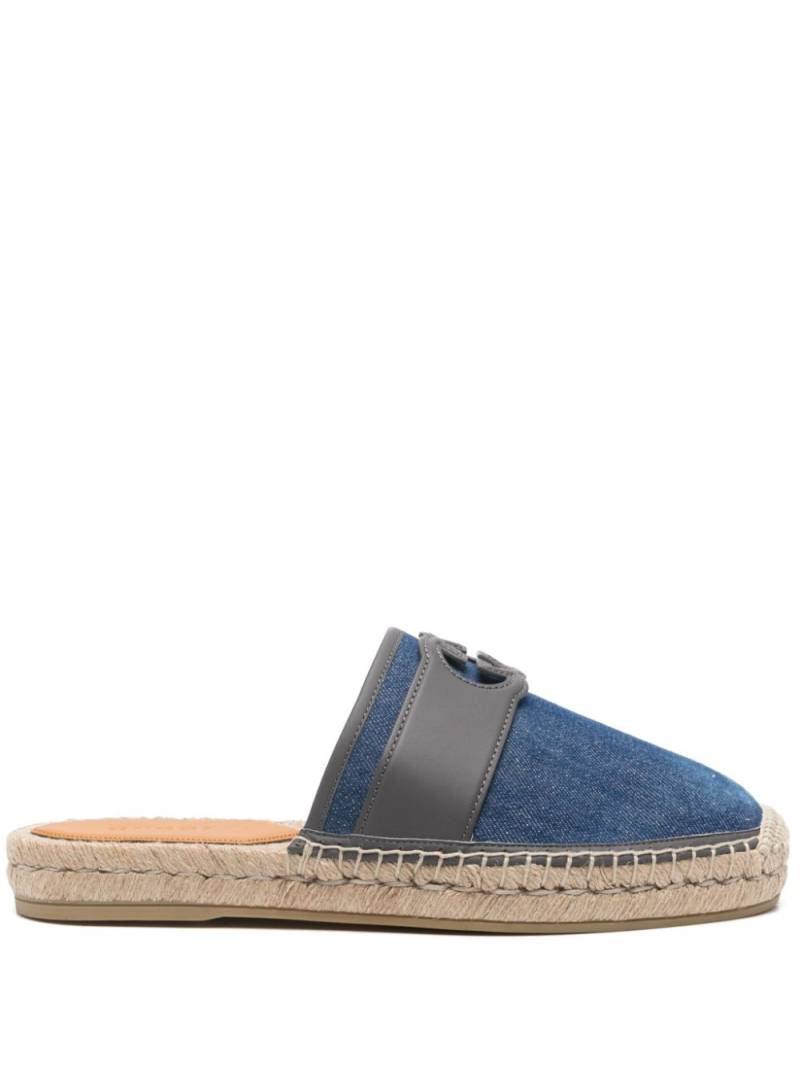 Gucci Interlocking G denim espadrilles - Blue von Gucci