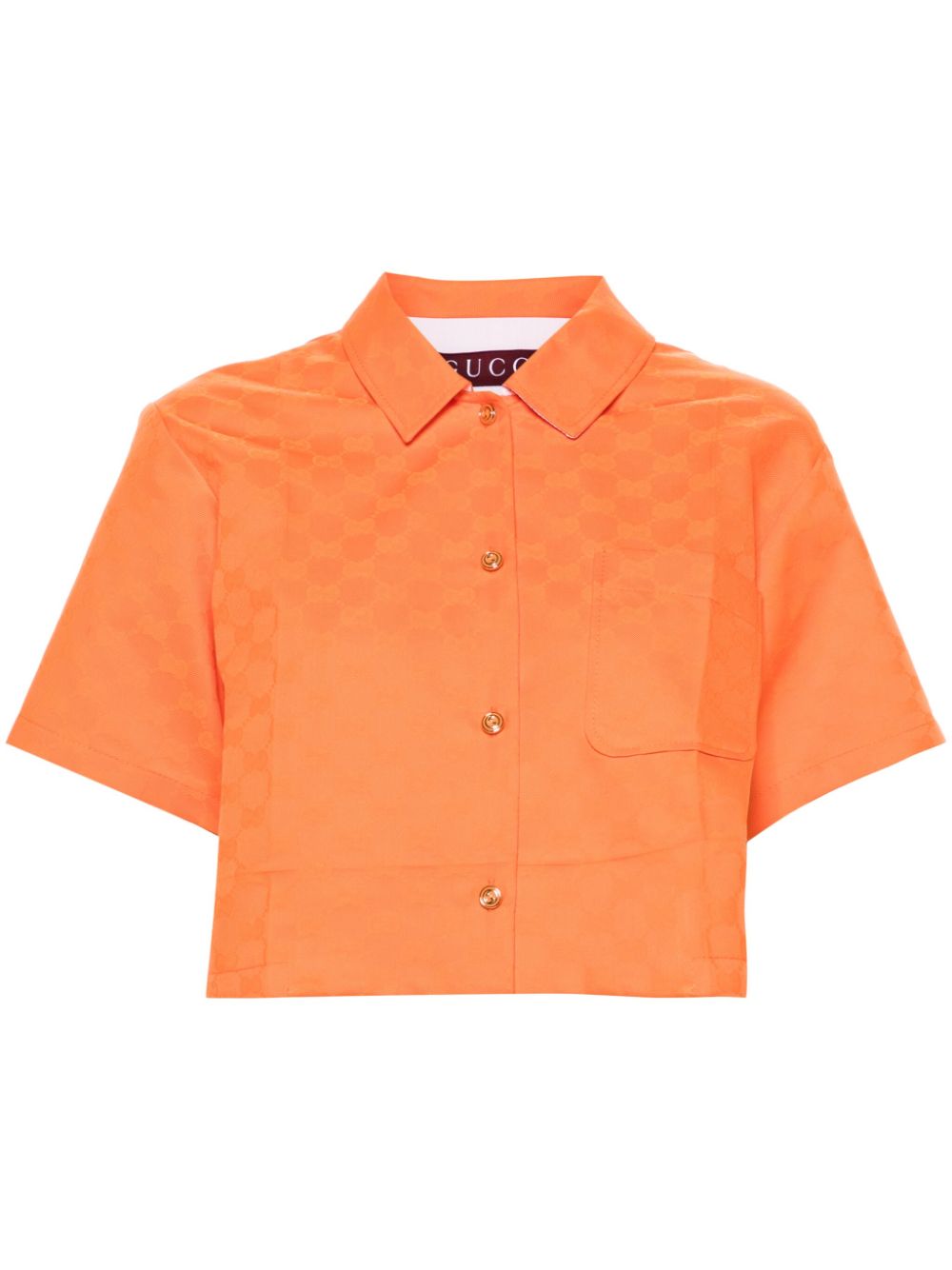 Gucci GG gabardine shirt - Orange von Gucci