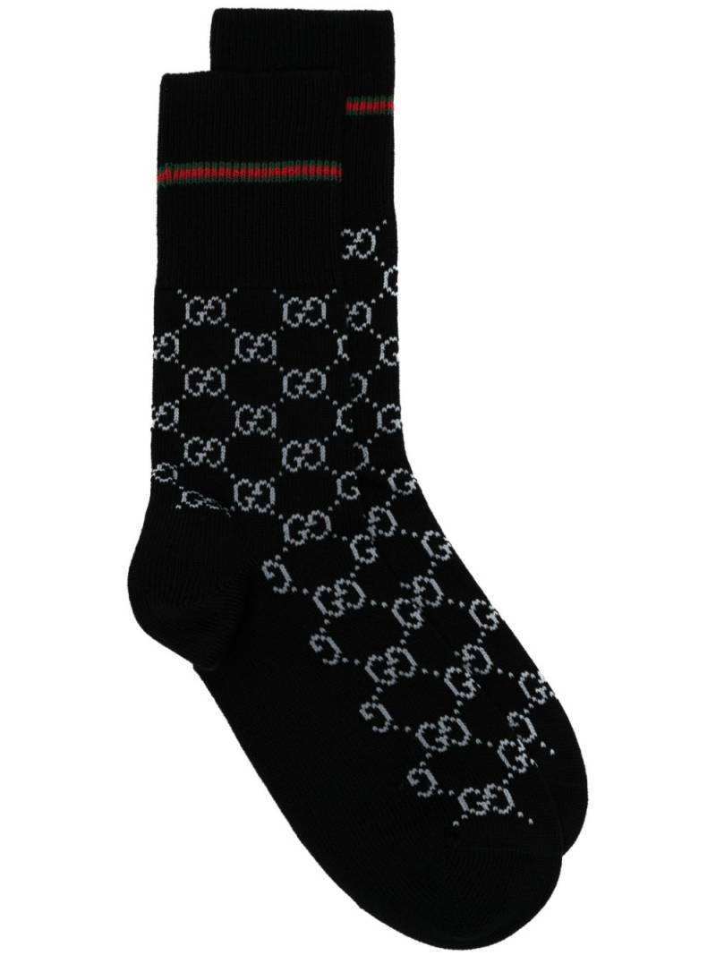 Gucci GG intarsia-knit socks - Black von Gucci