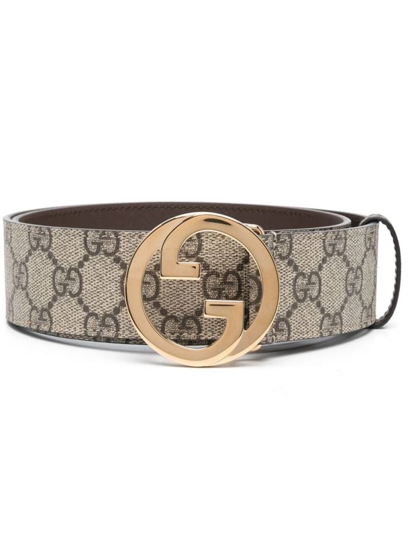 Gucci GG logo-buckle belt - Neutrals von Gucci