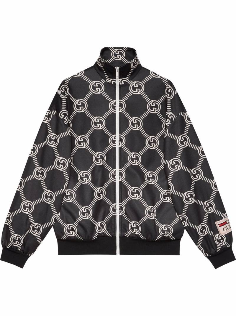 Gucci GG-logo zip-up jacket - Black von Gucci