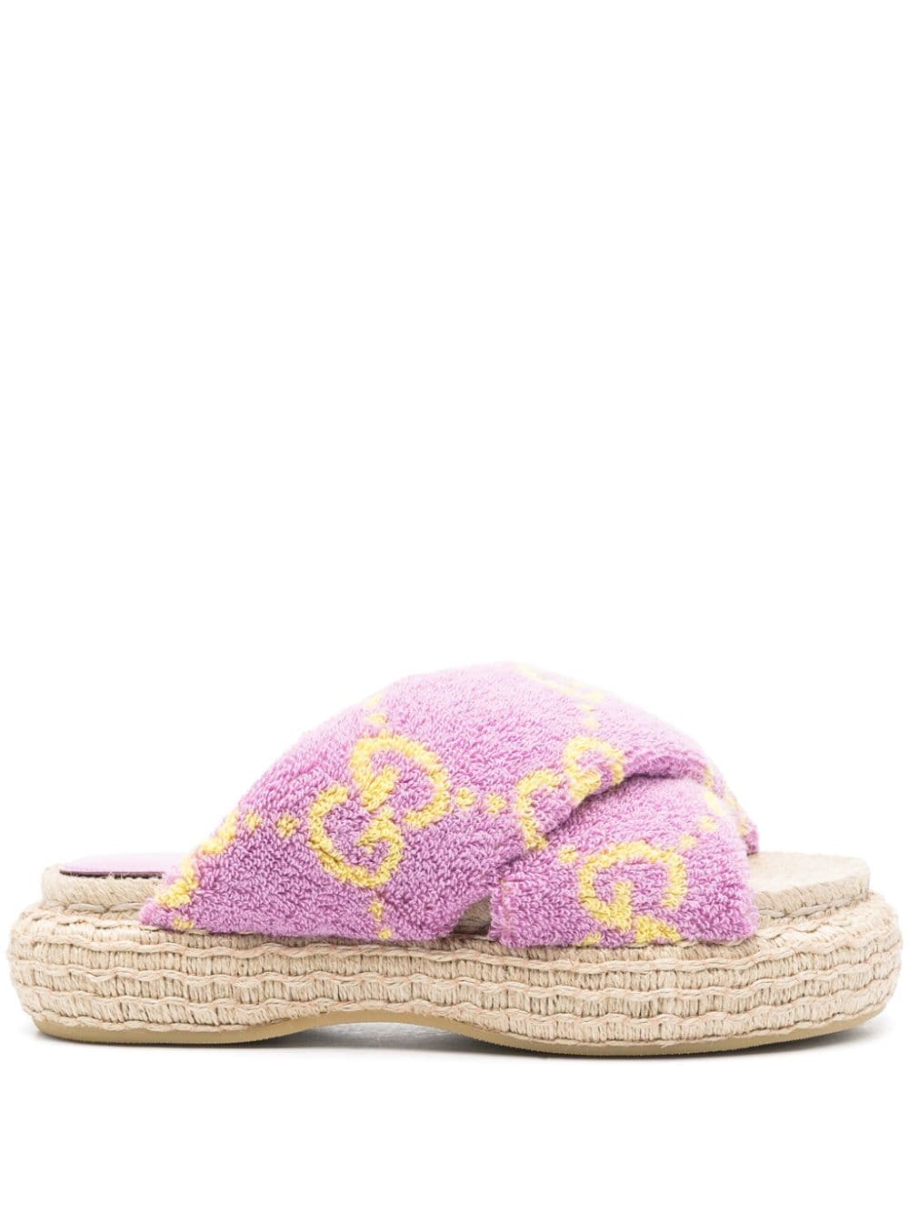 Gucci GG monogram jacquard espadrilles - Purple von Gucci