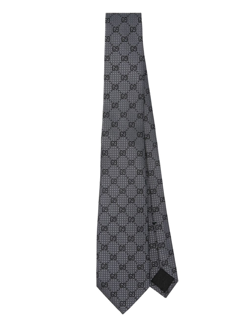 Gucci GG-pattern silk tie - Grey von Gucci