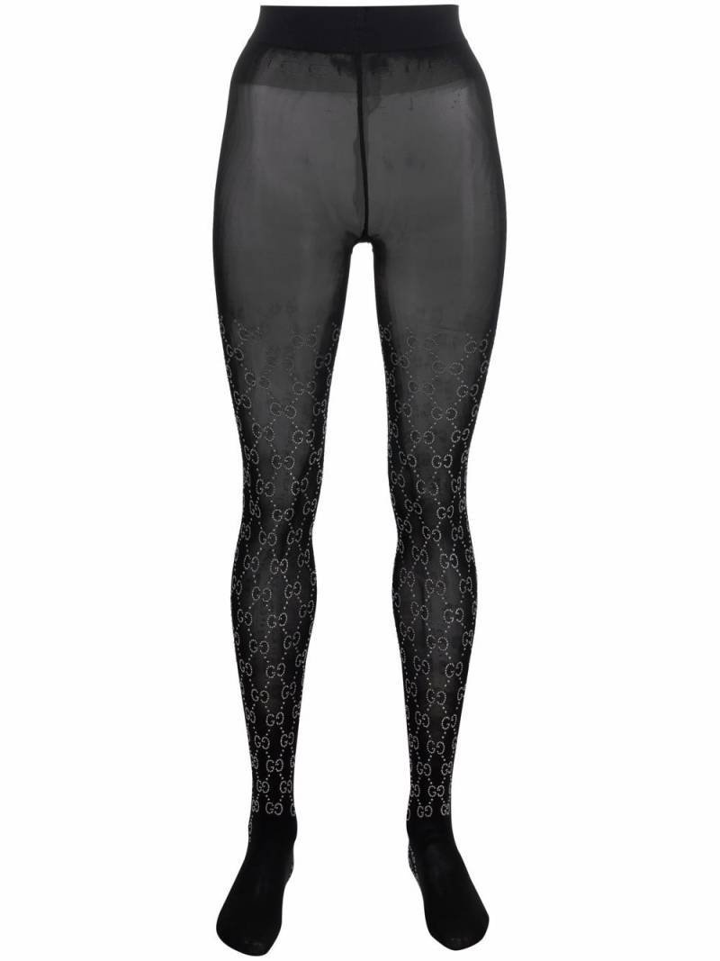 Gucci GG-pattern tights - Black von Gucci