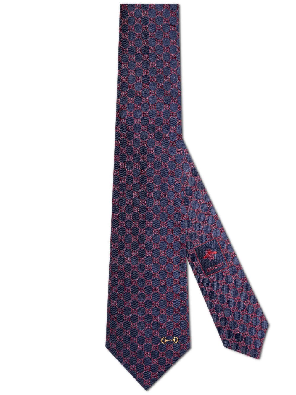 Gucci GG silk jacquard tie - Blue von Gucci