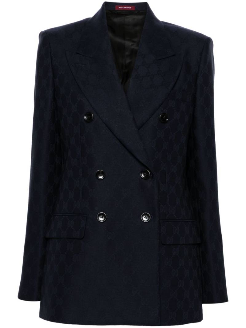 Gucci GG wool blazer - Blue von Gucci