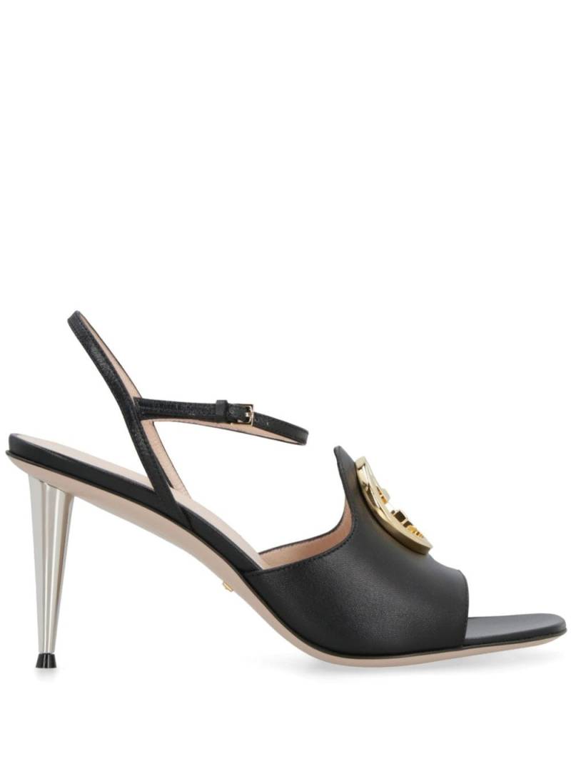 Gucci Gucci Blondie leather sandals - Black von Gucci