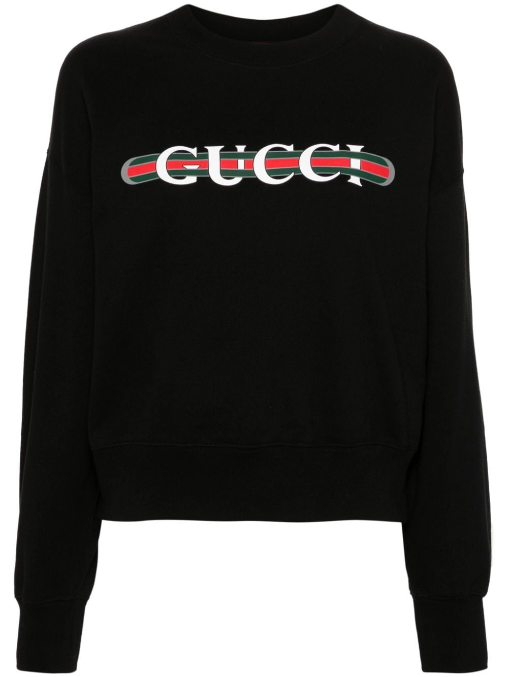 Gucci Gucci Web-print sweatshirt - Black von Gucci