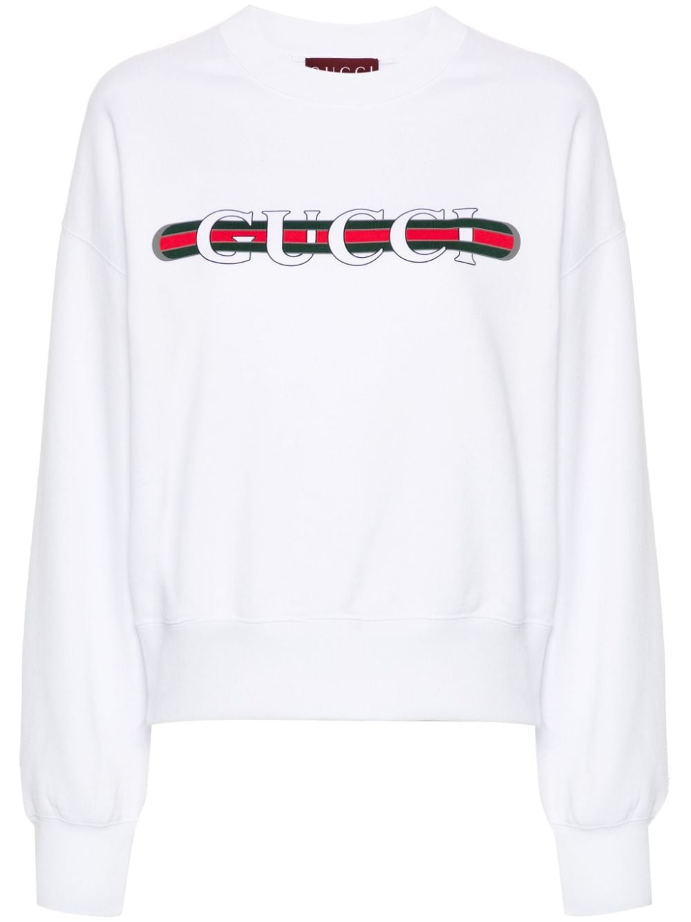 Gucci Gucci Web-print sweatshirt - White von Gucci