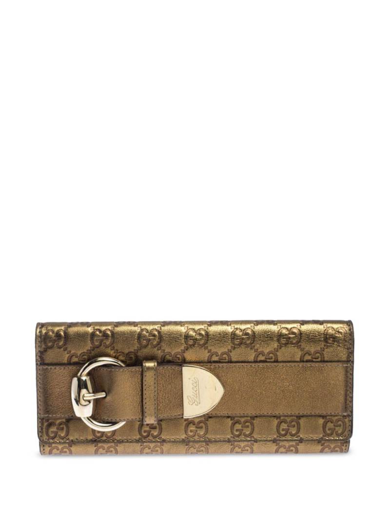 Gucci Pre-Owned Guccissima continental wallet - Gold von Gucci Pre-Owned