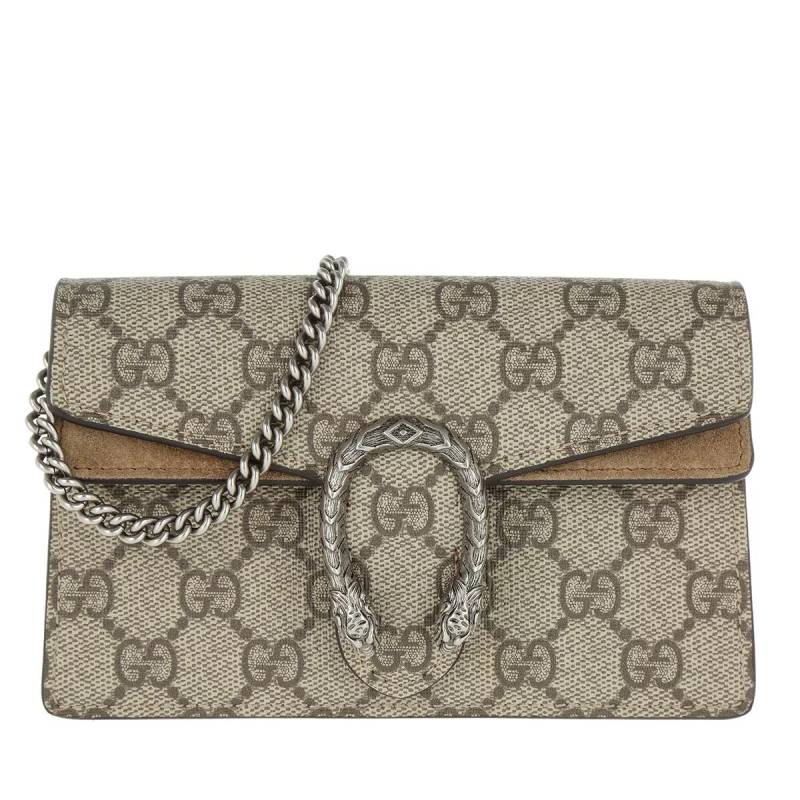 Gucci Handtasche - Dionysus GG Supreme Super Mini Bag - Gr. unisize - in Beige - für Damen von Gucci