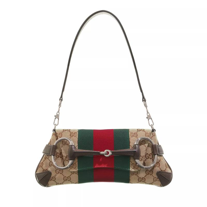 Gucci Handtasche - Horsebit Chain Small Shoulder Bag - Gr. unisize - in Braun - für Damen von Gucci