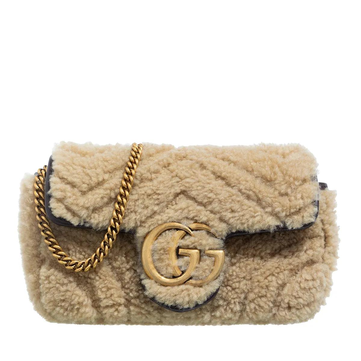 Gucci Handtasche - Mini Gg Marmont Crossbody Bag - Gr. unisize - in Beige - für Damen von Gucci