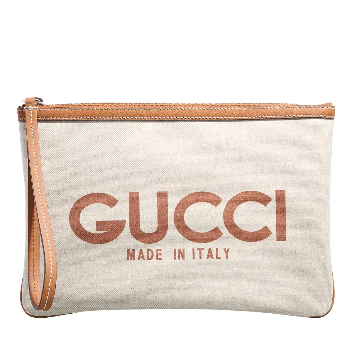 Gucci Handtasche - Small Clutch With Gucci Print - Gr. unisize - in Beige - für Damen von Gucci