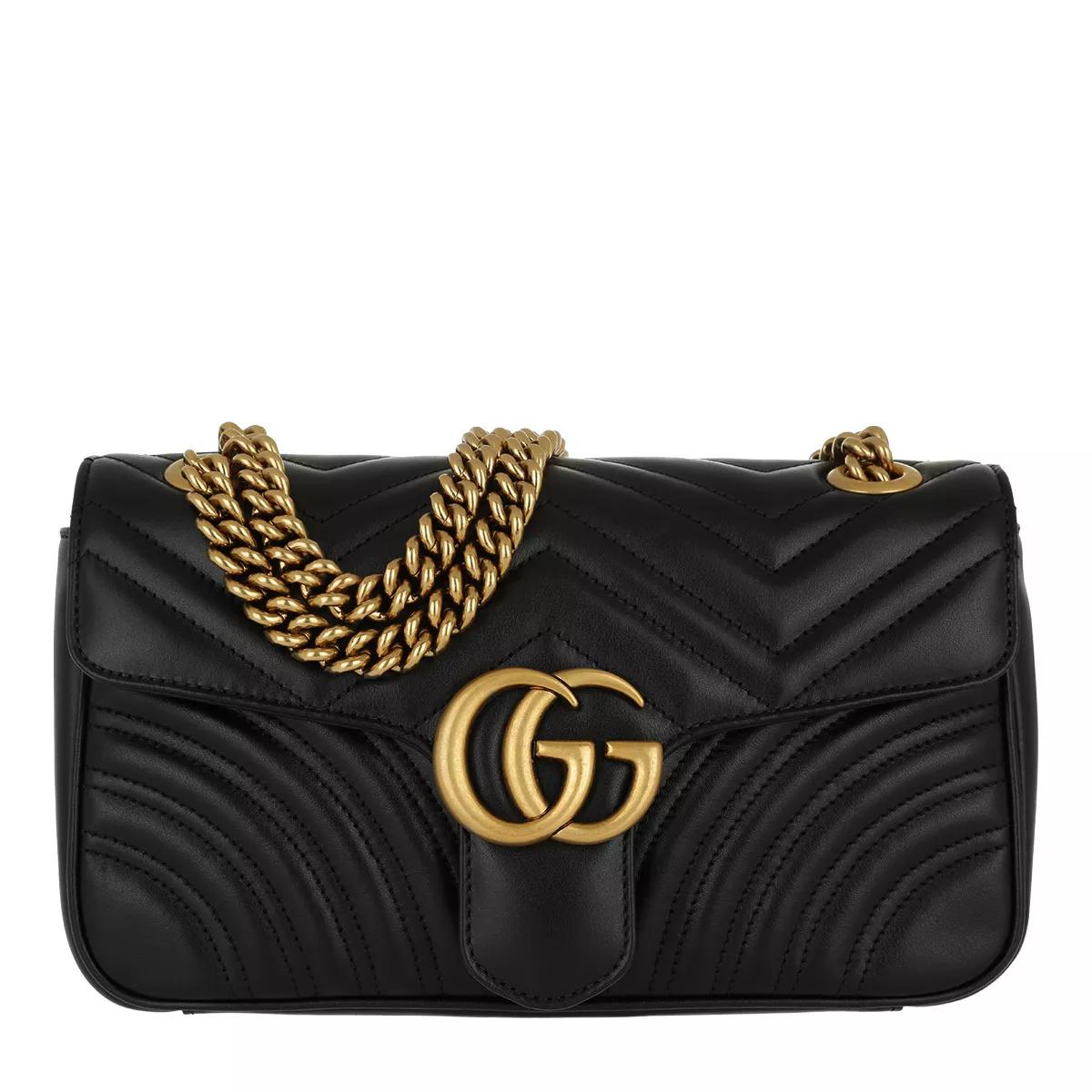 Gucci Henkeltasche - GG Marmont Matelassé Shoulder Bag - Gr. unisize - in Schwarz - für Damen von Gucci