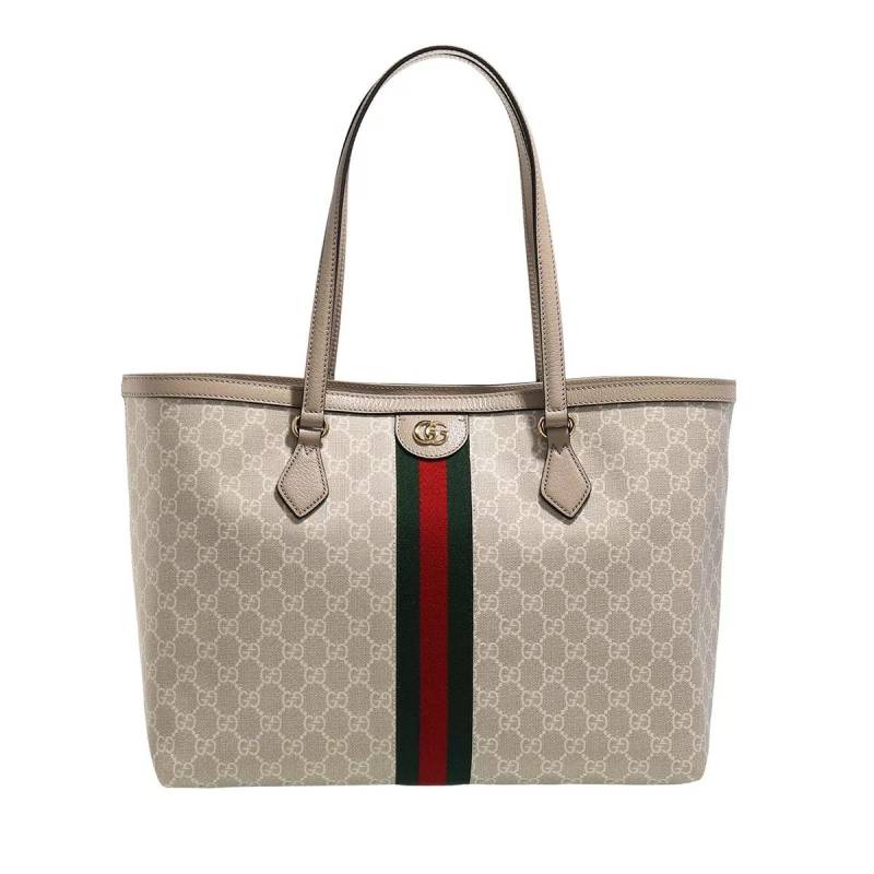 Gucci Henkeltasche - GG Ophidia Medium Tote Bag - Gr. unisize - in Beige - für Damen von Gucci