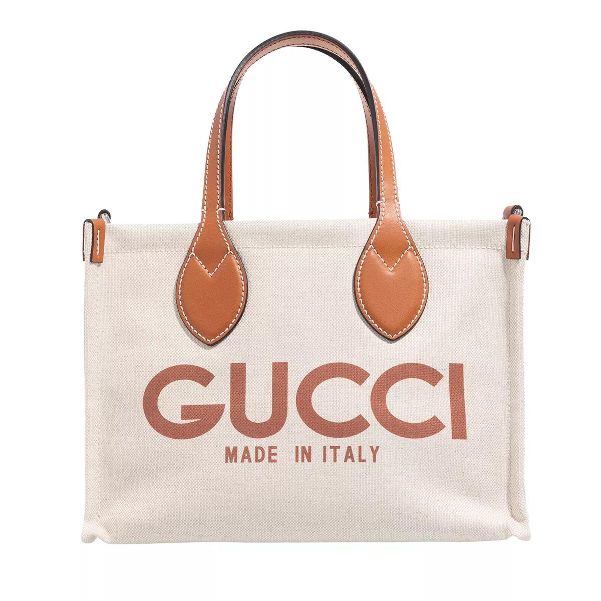 Gucci Henkeltasche - Small Printed Tote Bag - Gr. unisize - in Beige - für Damen von Gucci