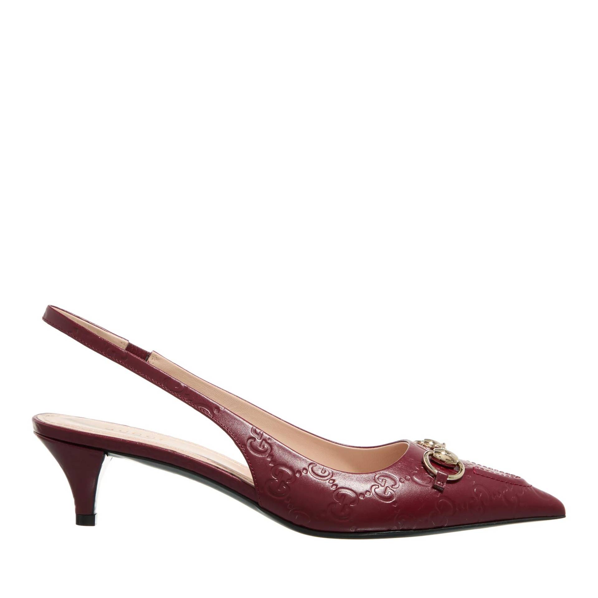 Gucci Hohe Schuhe - Horsebit Slingback - Gr. 38 (EU) - in Rot - für Damen von Gucci