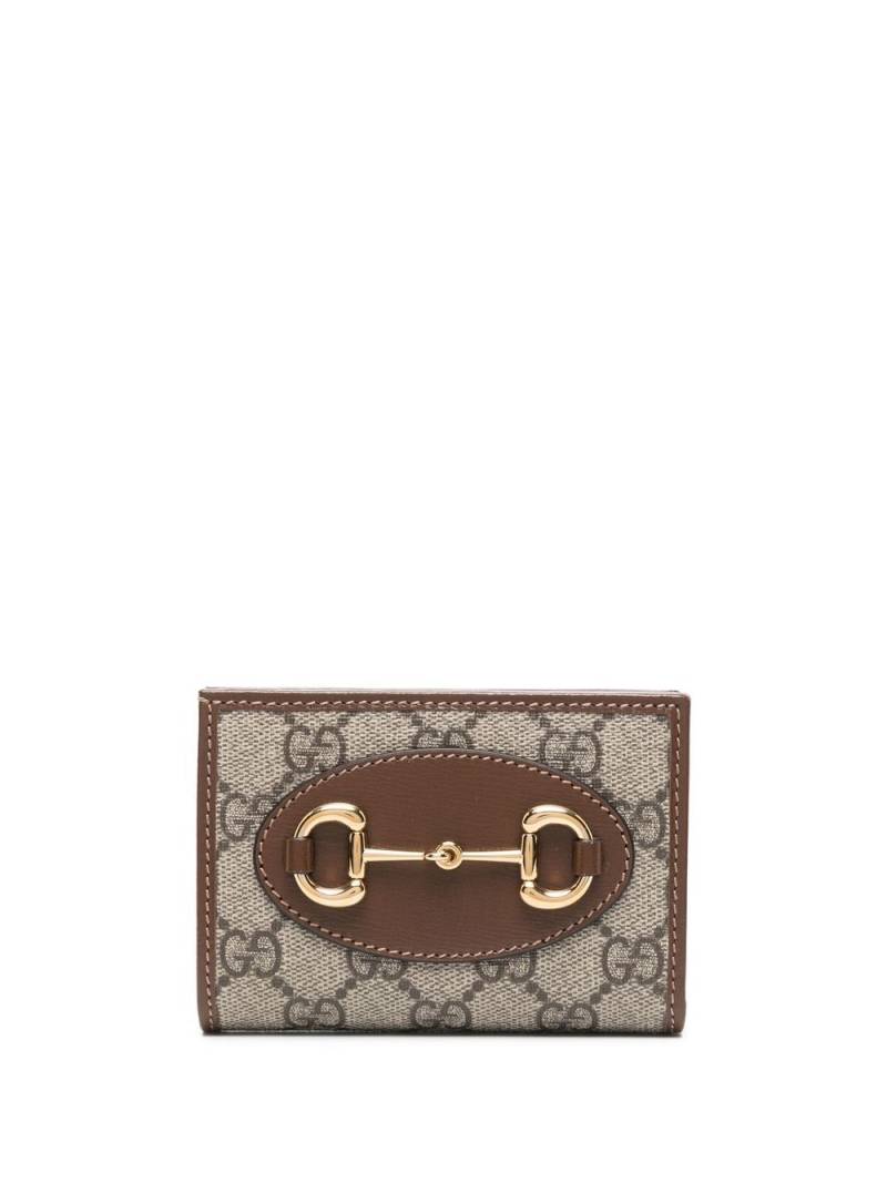 Gucci Horsebit 1955 card case wallet - Neutrals von Gucci