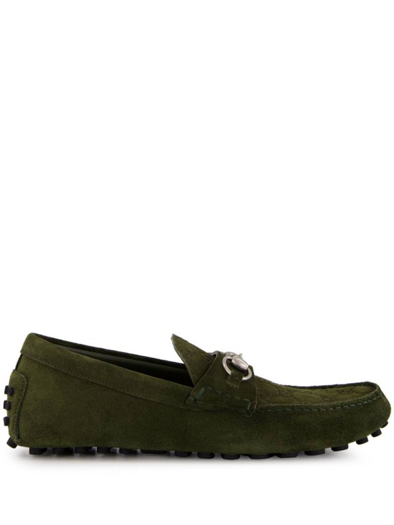 Gucci Horsebit driving shoes - Green von Gucci