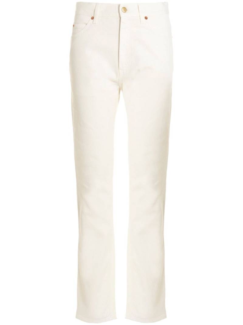 Gucci Horsebit straight-leg jeans - White von Gucci