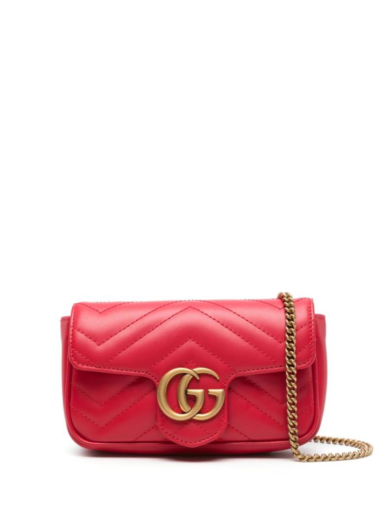 Gucci Interlocking G Marmont mini bag - Red von Gucci