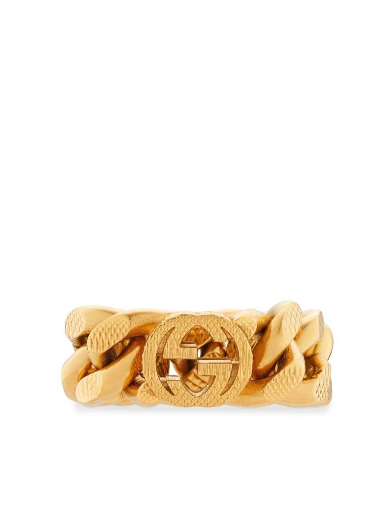 Gucci Interlocking G chain ring - Gold von Gucci