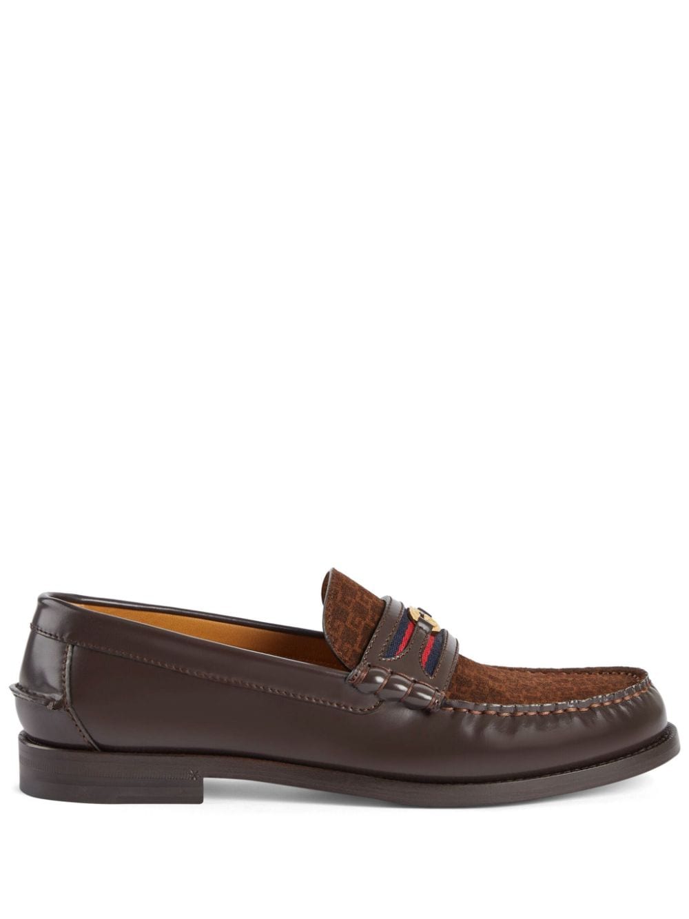 Gucci Interlocking G loafers - Brown von Gucci