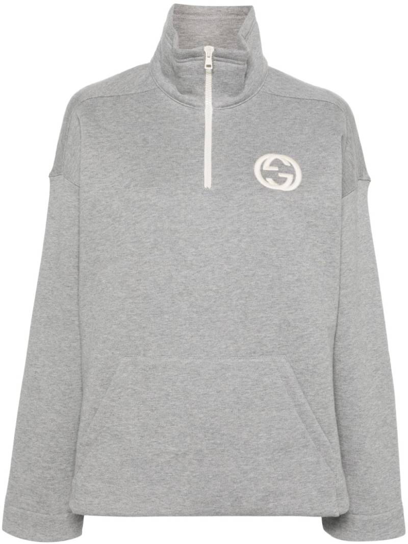 Gucci Interlocking G mélange sweatshirt - Grey von Gucci