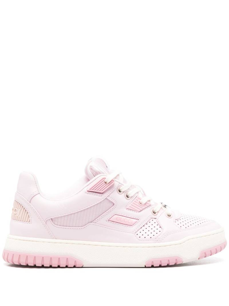 Gucci Interlocking G leather sneakers - Pink von Gucci