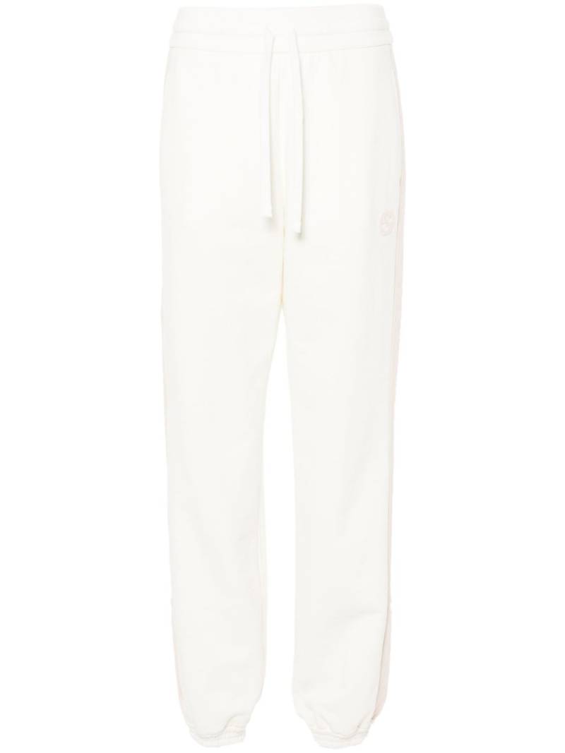 Gucci Interlocking G-patch cotton track pants - Neutrals von Gucci