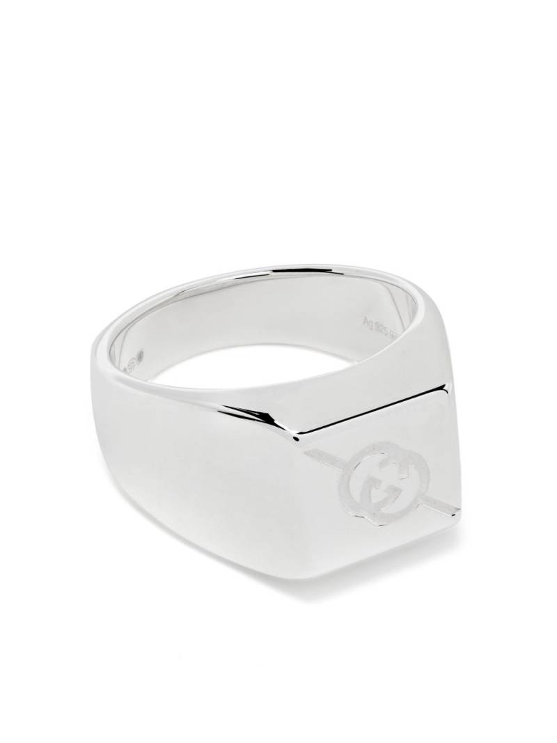 Gucci Interlocking G signet ring - Silver von Gucci