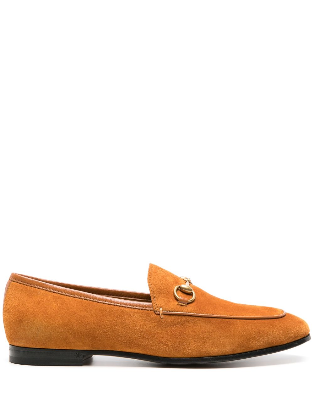 Gucci Jordaan suede loafers - Brown von Gucci