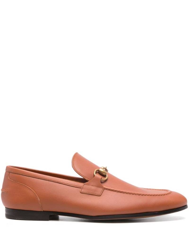 Gucci Jordaan leather loafers - Brown von Gucci