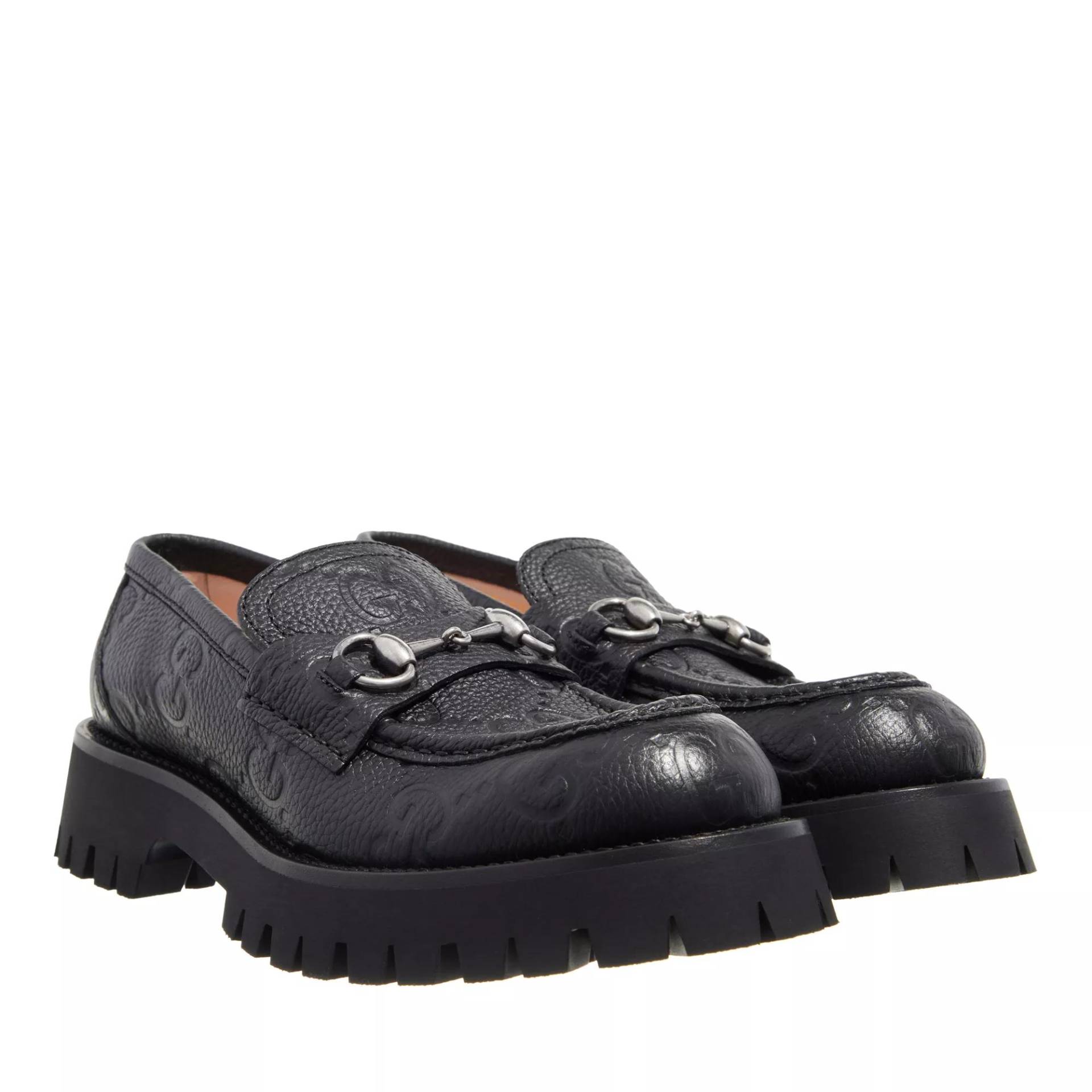 Gucci Loafers & Ballerinas - GG Lug Loafers - Gr. 41 (EU) - in Schwarz - für Damen von Gucci