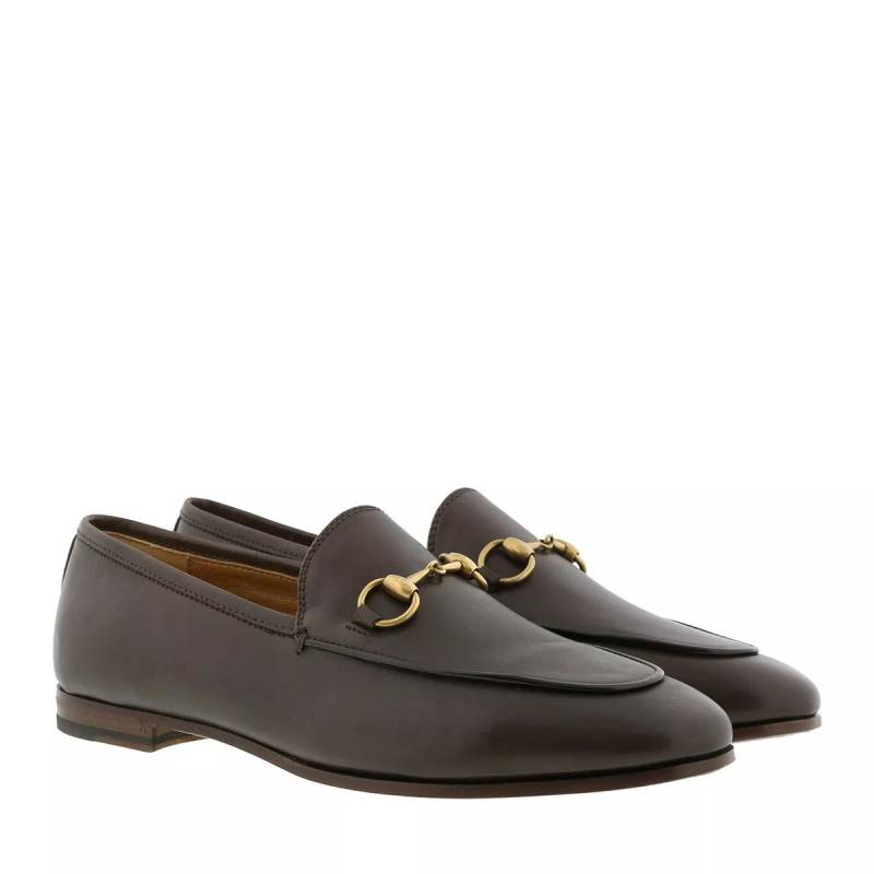 Gucci Loafer - Jordaan Loafer Leather - Gr. 39 (EU) - in Braun - für Damen von Gucci