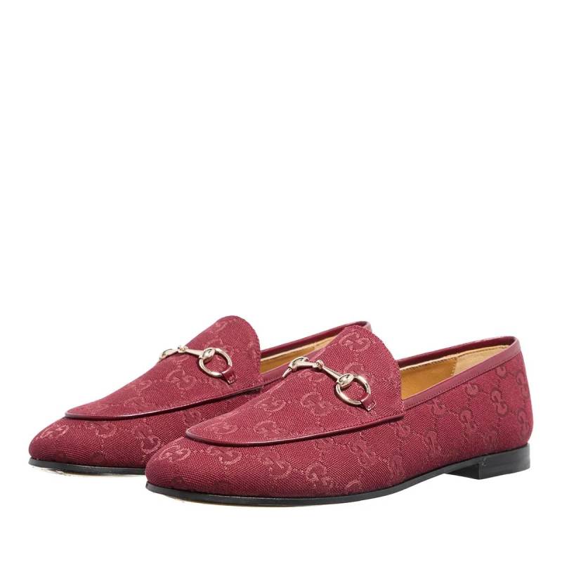 Gucci Loafer - W Jordaan Canvas Loafer - Gr. 38 (EU) - in Rot - für Damen von Gucci