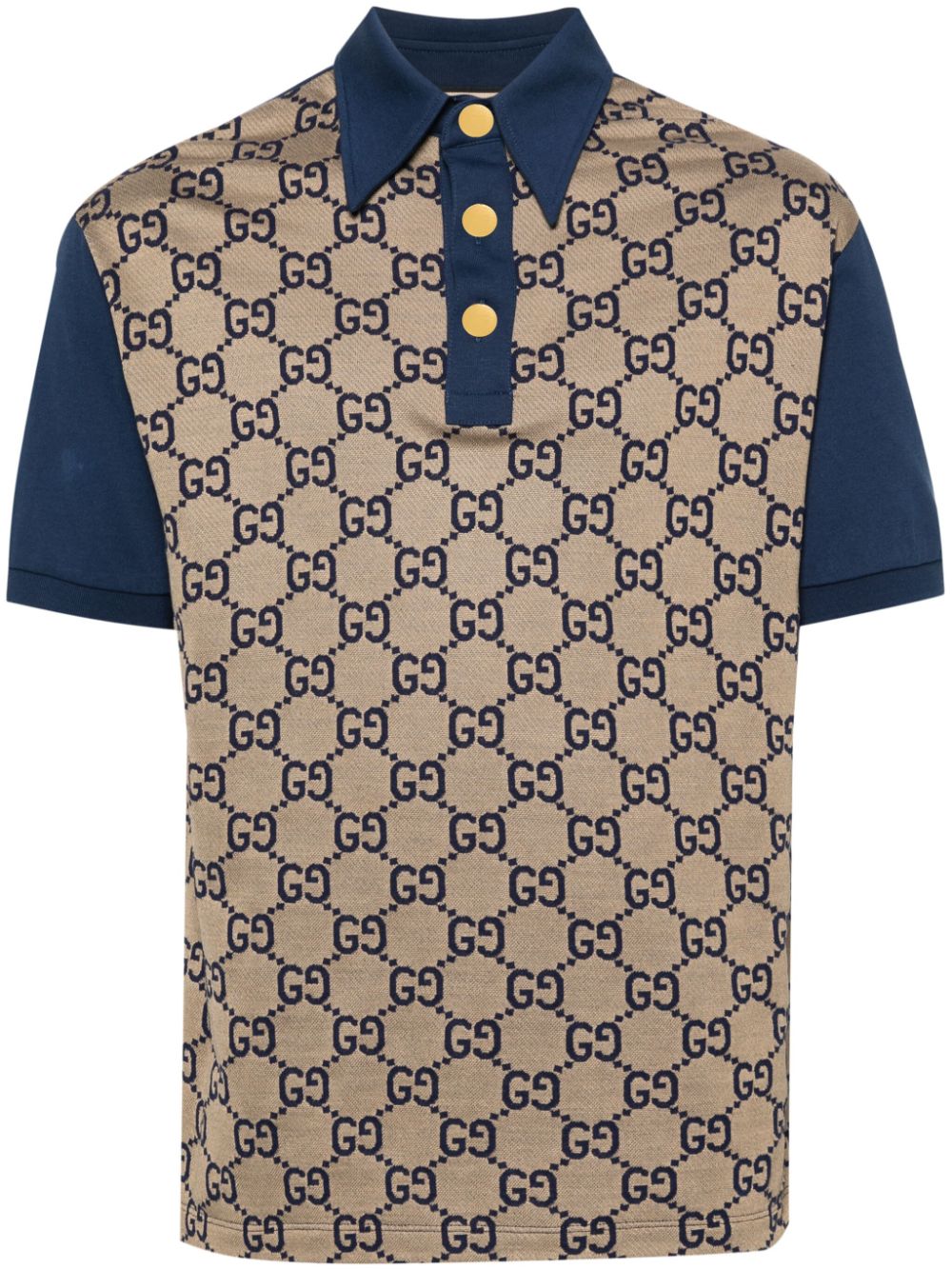 Gucci Maxi GG polo shirt - Blue von Gucci