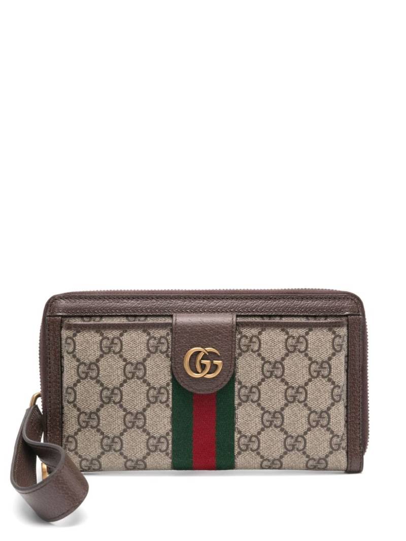 Gucci Ophidia GG-canvas wallet - Brown von Gucci