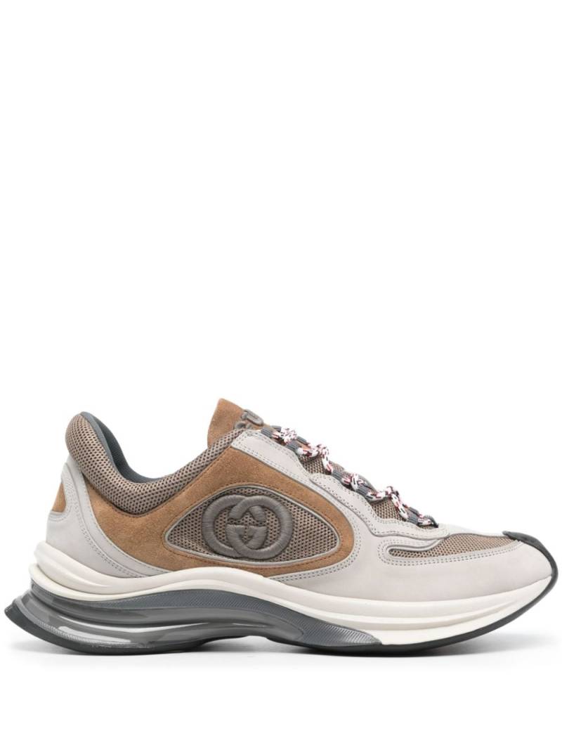 Gucci Run panelled-design sneakers - Brown von Gucci