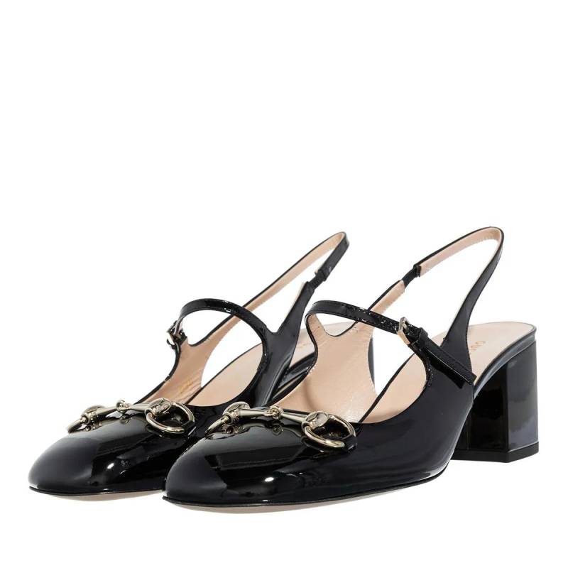 Gucci Sandaletten mit Absatz - Horsebit Woman Pumps - Gr. 40 (EU) - in Schwarz - für Damen von Gucci