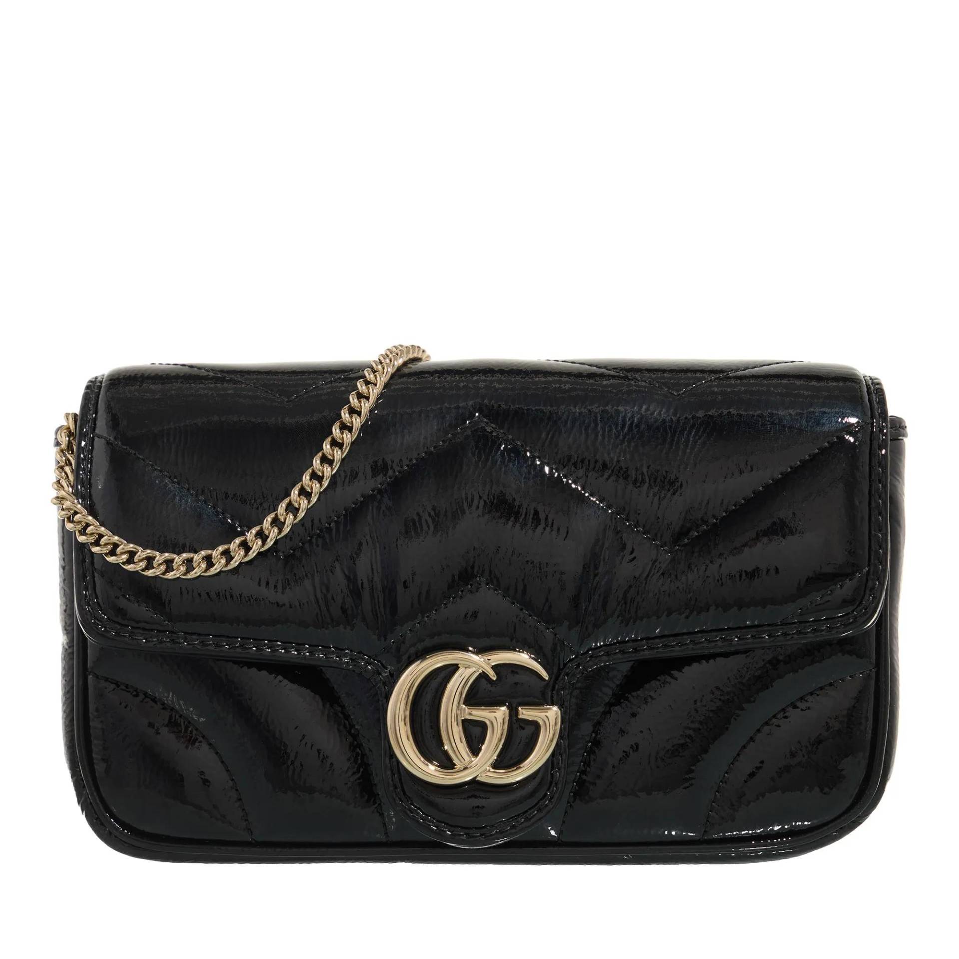 Gucci Schultertasche - Gg Marmont Mini Bag - Gr. unisize - in Schwarz - für Damen von Gucci