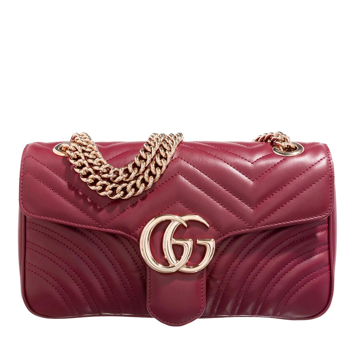 Gucci Schultertasche - Gg Marmont Small Shoulder Bag - Gr. unisize - in Rot - für Damen von Gucci