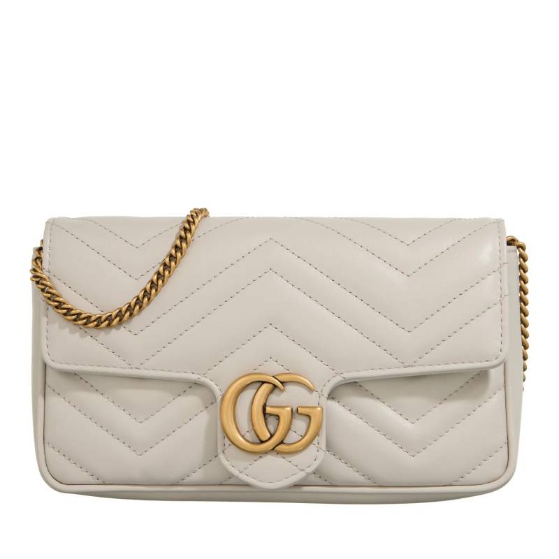 Gucci Schultertasche - Mini GG Marmont Bag - Gr. unisize - in Grau - für Damen von Gucci