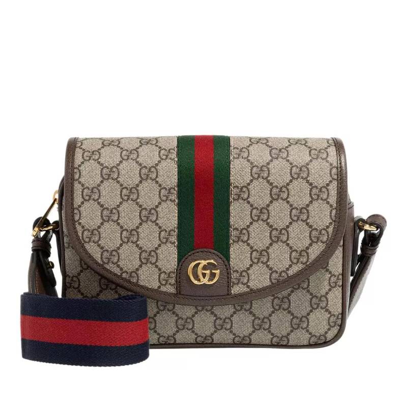 Gucci Schultertasche - Mini Ophidia Shoulder Bag GG - Gr. unisize - in Beige - für Damen von Gucci